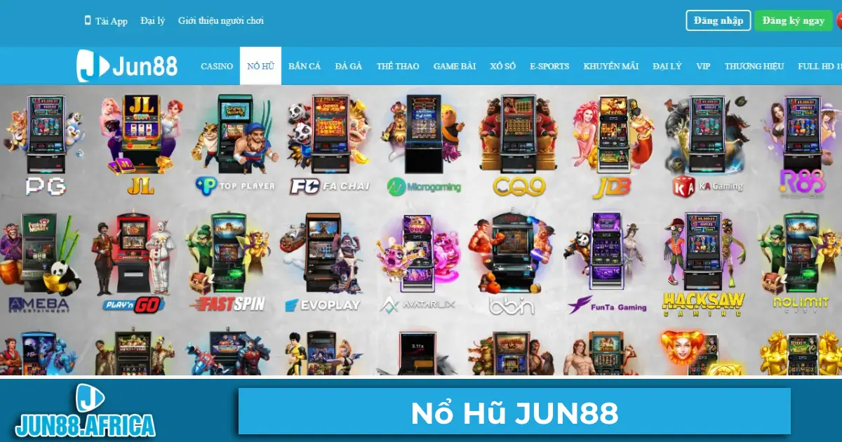 Các Tựa Game Nổ Hũ Hấp Dẫn Nhất Tại JUN88